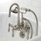 Kingston Brass CA7T8 3-3/8" Tub Wall Mount Clawfoot Tub Faucet with Hand Shower, Brushed Nickel CA7T8 - alternate 6